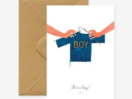 Greeting Card - It s A Boy For Sale