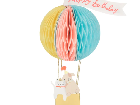 Greeting Card - Hot Air Balloon Honeycomb Online Sale