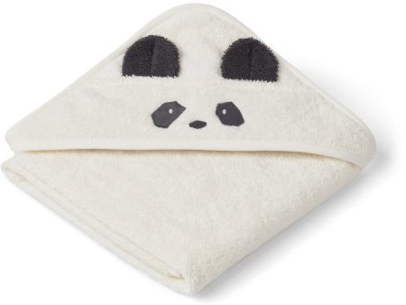 Hooded Towel - Organic Cotton - Panda - Creme De La Creme For Sale