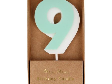 Candle - Number 9 - Mint Sale