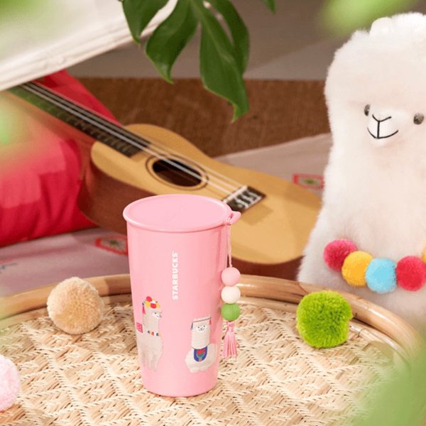 Starbucks China - 🦙 Alpaca Paradise 2024 - 14S. Bubblegum Pink Stainless Steel ToGo Cup 355ml Online Hot Sale