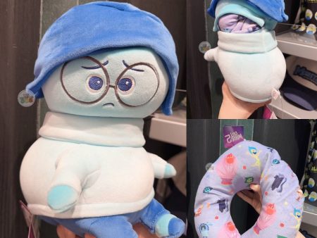 HKDL - Inside Out 2 Sadness 2 in 1 Neck Pillow & Plush Toy Sale