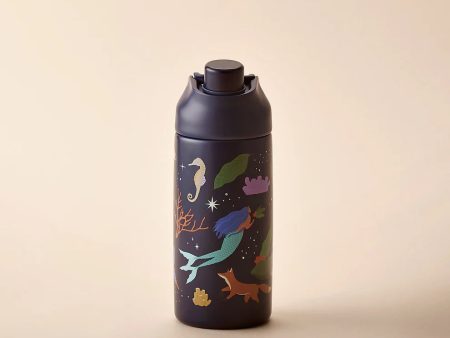 Starbucks Hong Kong - Guardian of the Sacred Island Collection x SIREN N WOOLAND GUARDIAN NIGHT STAINLESS STEEL WATER BOTTLE 16OZ Online Hot Sale