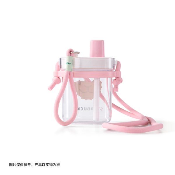 Starbucks China - 🦙 Alpaca Paradise 2024 - 28O. Alpaca Crossbody Plastic Sipper Bottle 740ml For Discount