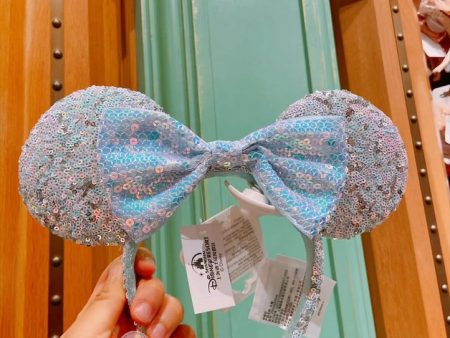 SHDL - Minnie Mouse Glitter Blue Sequin Headband on Sale