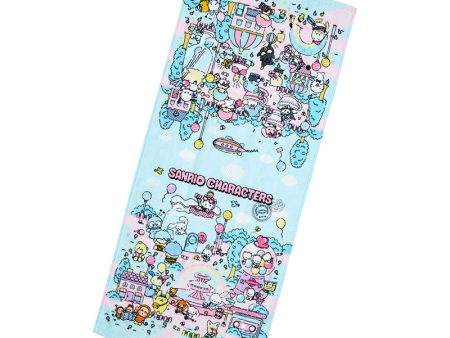 Japan Sanrio - Sanrio Characters Face Towel (Fantasy Trip) on Sale