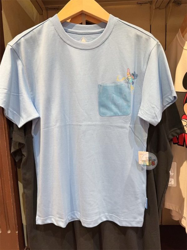 HKDL - Stitch and Scrump Shirt with Pocket for Adults For Cheap