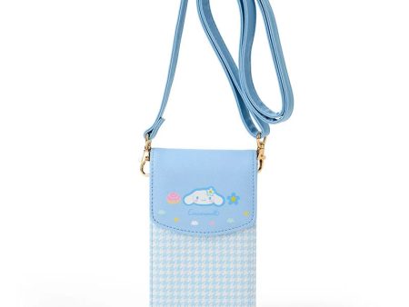 Japan Sanrio - Cinnamoroll Houndstooth and Flowers Multi Pochette Supply