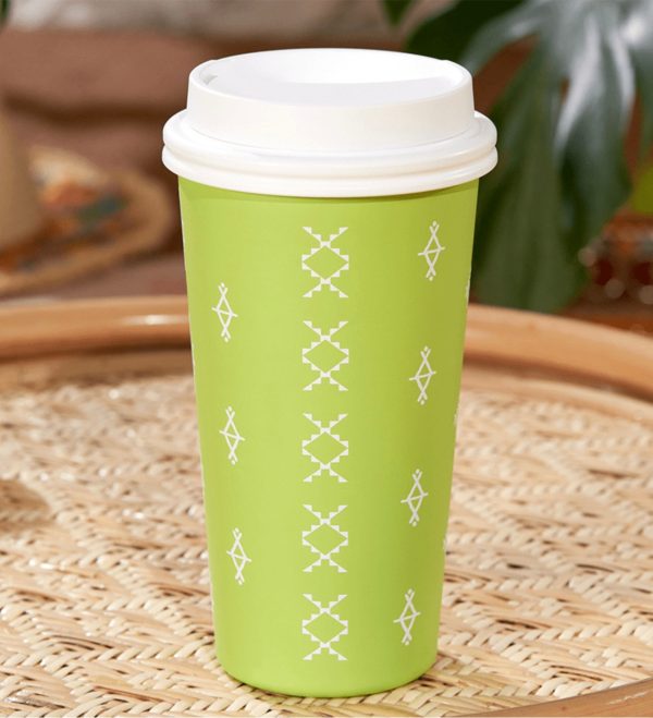 Starbucks China - 🦙 Alpaca Paradise 2024 - 4S. Apple Green Stainless Steel ToGo Tumbler 430ml For Discount