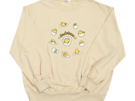 Japan Sanrio -  Gudetama Sweatershirt for Adults Online now