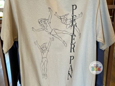 WDW - Epcot World Showcase UK - Peter Pan Cool Beige Graphic T-shirt (Adult) For Discount