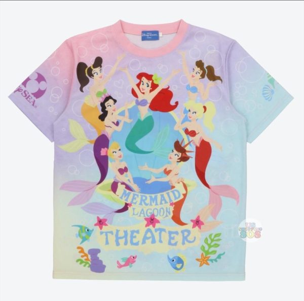 TDR - Mermaid Lagoon Theater King Triton s Daughters T Shirt For Adults Online now