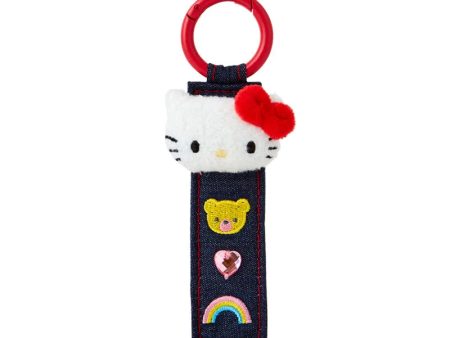 Japan Sanrio - Hello Kitty Tag Keychain (Denim Patch) Fashion