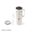 Starbucks China - 🦙 Alpaca Paradise 2024 - 10S. MiiR White Polka Dot Stainless Steel Cup with Straw 946ml For Discount