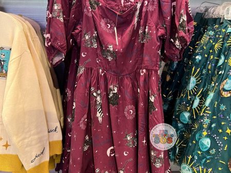 DLR WDW - Tim Burton’s The Nightmare Before Christmas - All-Over-Print-Character Purple Dress (Adult) For Cheap