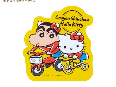 Japan Sanrio - Hello Kitty Crayon Shin-chan character sticker (tricycle) Cheap