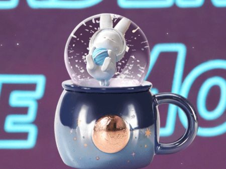 Starbucks China - Reunion Under the Moon 2024 - 3S. Bunny Snow Globe Ceramic Mug 140ml Hot on Sale