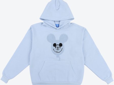 TDR - Happiness in the Sky Collection x Mickey Mouse Embroidery Balloon Hoodies for Adults (Color: Baby Blue) For Sale