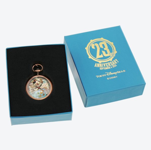 TDR - 23rd Anniversary of Tokyo Disney Sea Collection x Mickey Mouse & Donald Duck Pocket Watch & Box Set (Release Date: Sept 4, 2024) Online now