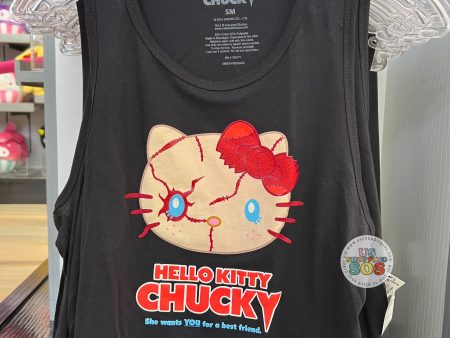 Universal Studios - Hello Kitty Chucky - Black Cropped Tank (Adult) Online