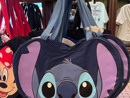 DLR WDW - Lilo & Stitch - Stitch Big Face Tote Bag Online now