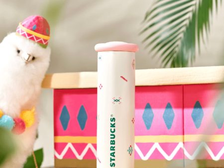 Starbucks China - 🦙 Alpaca Paradise 2024 - 23O. Off-White Stainless Steel Bottle 330ml Online Hot Sale