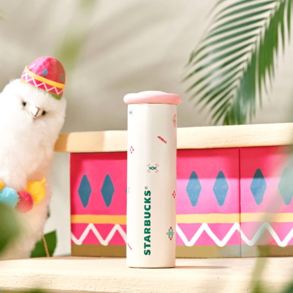 Starbucks China - 🦙 Alpaca Paradise 2024 - 23O. Off-White Stainless Steel Bottle 330ml Online Hot Sale