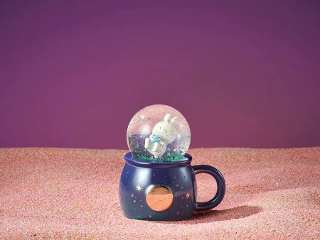 Starbucks Hong Kong - Astro Bunny in Cosmos Collection x COSMOS STAR BLUE W  BUNNY SNOWGLOBE MUG 5OZ Discount