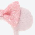 TDR - Fluffy Fluffy Warm Goods x Minnie Mouse Sequin Bow Ear Headband (Color: Pink) (Release Date: Oct 26) For Sale