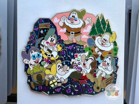 DLR WDW - Snow White and the Seven Dwarfs Supporting Cast Pin Online now