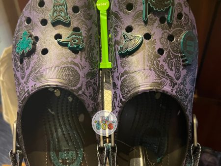 DLR WDW - Haunted Mansion - Crocs Purple Wallpaper with Charm Classic Clog (Adult) Online Sale