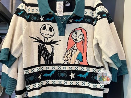 DLR WDW - Tim Burton’s The Nightmare Before Christmas - Jack Skellington & Sally Collar Cropped Sweater (Adult) Hot on Sale