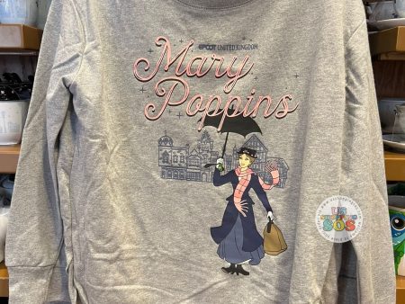 WDW - Epcot World Showcase UK - Mary Poppins Classic Grey Pullover (Adult) Supply