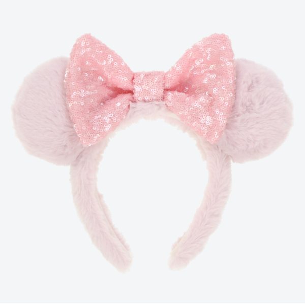 TDR - Fluffy Fluffy Warm Goods x Minnie Mouse Sequin Bow Ear Headband (Color: Pink) (Release Date: Oct 26) For Sale