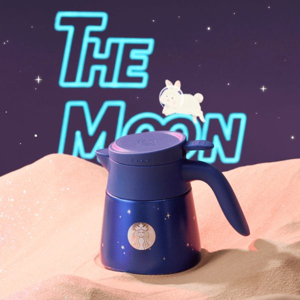 Starbucks China - Reunion Under the Moon 2024 - 12S. Starry Night Stainless Steel Tea Pot 473ml Online Sale