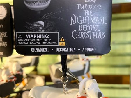 DLR WDW - Tim Burton’s The Nightmare Before Christmas - Zero I-Light-Up Ornament Hot on Sale