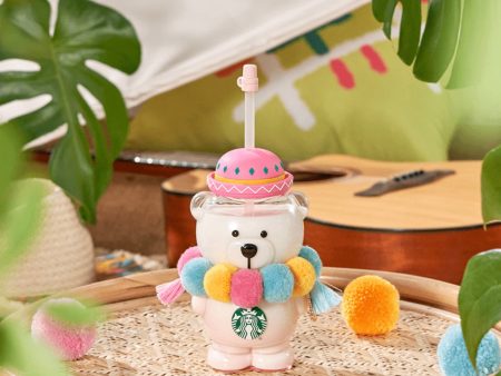 Starbucks China - 🦙 Alpaca Paradise 2024 - 11S. 3D Bearista Glass Bottle with Straw 460ml Online now