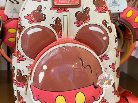 DLR WDW - Disney Eats Snacks - Loungefly Mickey Candy Apple Backpack on Sale