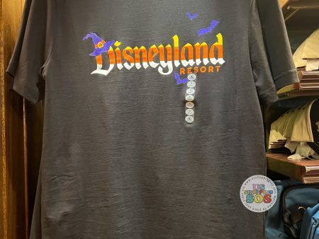 DLR - Disneyland Resort Halloween Candy Corn Color Tone logo Black Graphic Tee on Sale