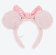 TDR - Fluffy Fluffy Warm Goods x Minnie Mouse Sequin Bow Ear Headband (Color: Pink) (Release Date: Oct 26) For Sale