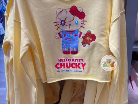 Universal Studios - Hello Kitty Chucky - Yellow Cropped Fleece (Adult) Hot on Sale