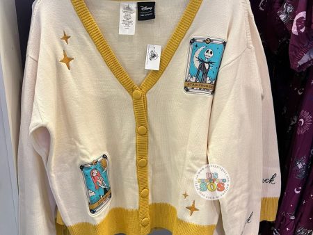 DLR WDW - Tim Burton’s The Nightmare Before Christmas - Jack Skellington & Sally Mustard Cream C￼ardigan (Adult) Supply