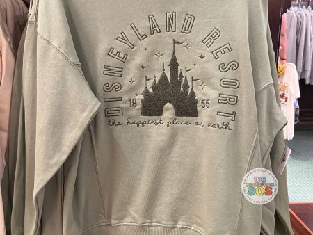 DLR - “Disneyland Resort The Happiest Place on Earth 1955” Matcha Embodied Pullover (Adult) Fashion