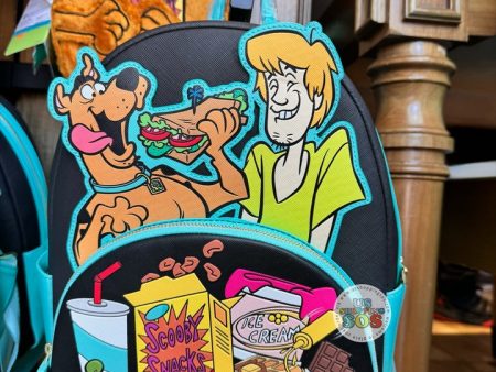 Universal Studios - Scooby-Doo! - Loungefly Snacks Munchies Black Backpack Online Hot Sale