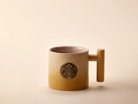 Starbucks Hong Kong - Guardian of the Sacred Island Collection x WOODLAND OMBRE WITH WOOD HANDLE MUG 14OZ Sale