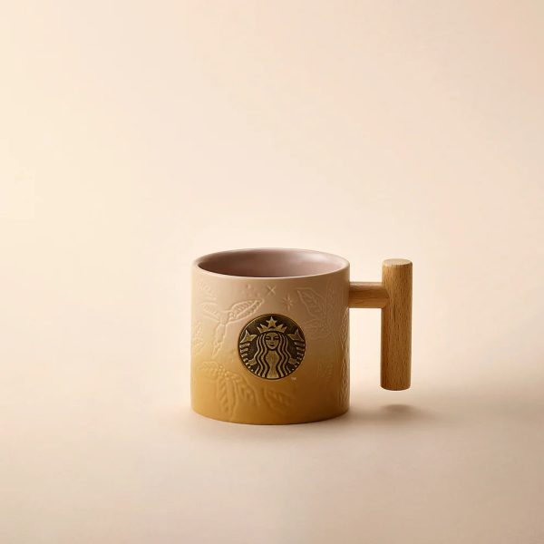 Starbucks Hong Kong - Guardian of the Sacred Island Collection x WOODLAND OMBRE WITH WOOD HANDLE MUG 14OZ Sale