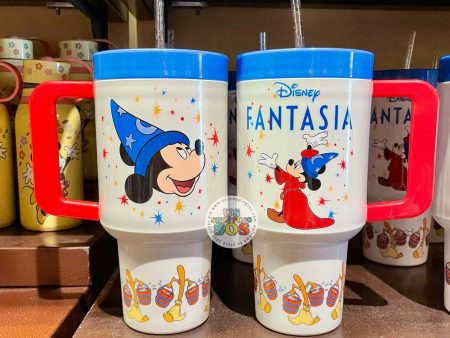 DLR WDW - Fantasia Mickey The Sorcerer s Apprentice & Magic Broom Travel Mug (1.08 qt) Cheap