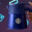 Starbucks China - Reunion Under the Moon 2024 - 12S. Starry Night Stainless Steel Tea Pot 473ml Online Sale