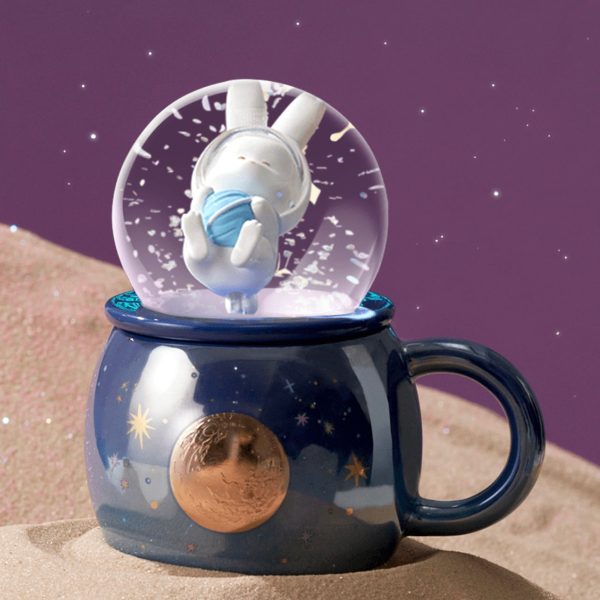 Starbucks China - Reunion Under the Moon 2024 - 3S. Bunny Snow Globe Ceramic Mug 140ml Hot on Sale