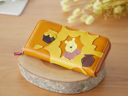 JP x BM -  Winnie the Pooh Applique Long Wallet Online now